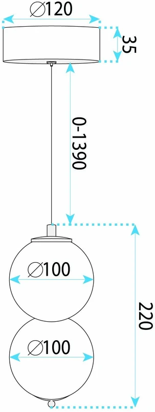 Pakabinamas šviestuvas Toolight LED pakabinamas lubinis šviestuvas LHJ117-2CP valytas auksas