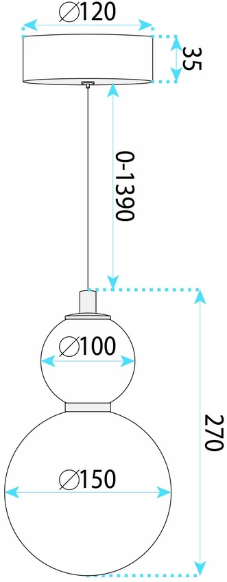 Pakabinamas šviestuvas Toolight LED pakabinamas lubinis šviestuvas LHJ112-2CP valytas auksas