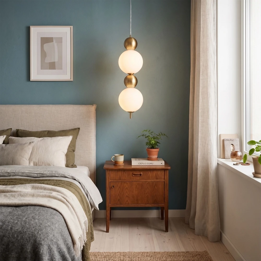 Pakabinamas šviestuvas Toolight LED pakabinamas lubinis šviestuvas LHJ116-2CP valytas auksas