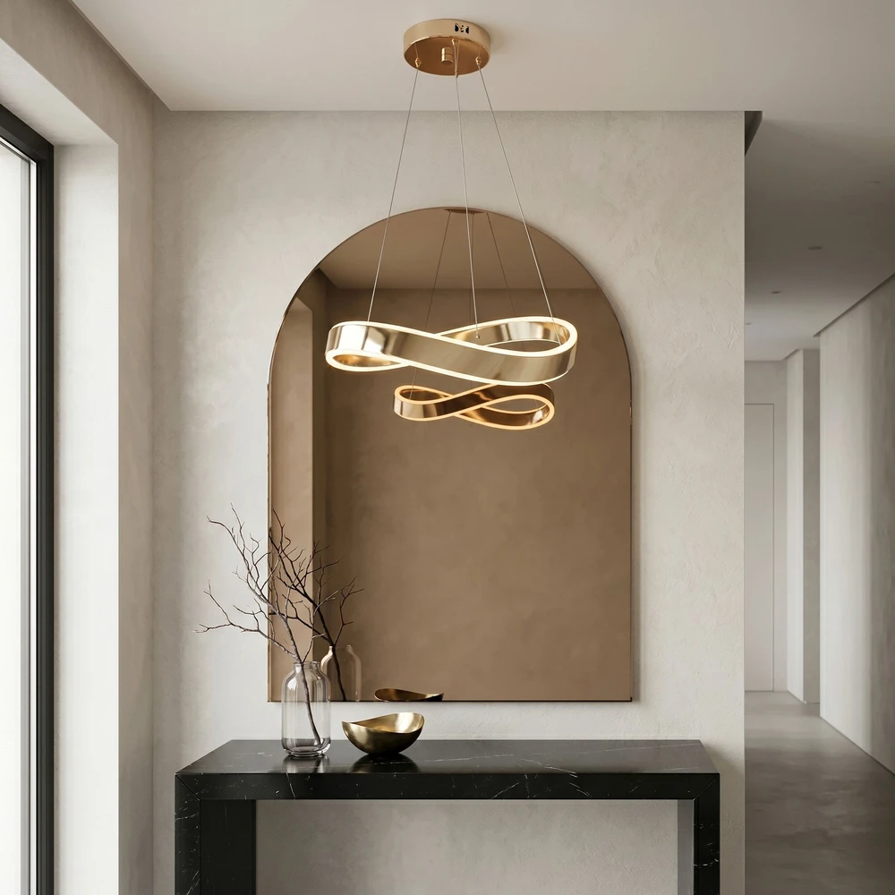 Pakabinamas šviestuvas Toolight PAKABINAMAS LUBŲ ŠVIESTUVAS SWE066-CP 60cm GOLD