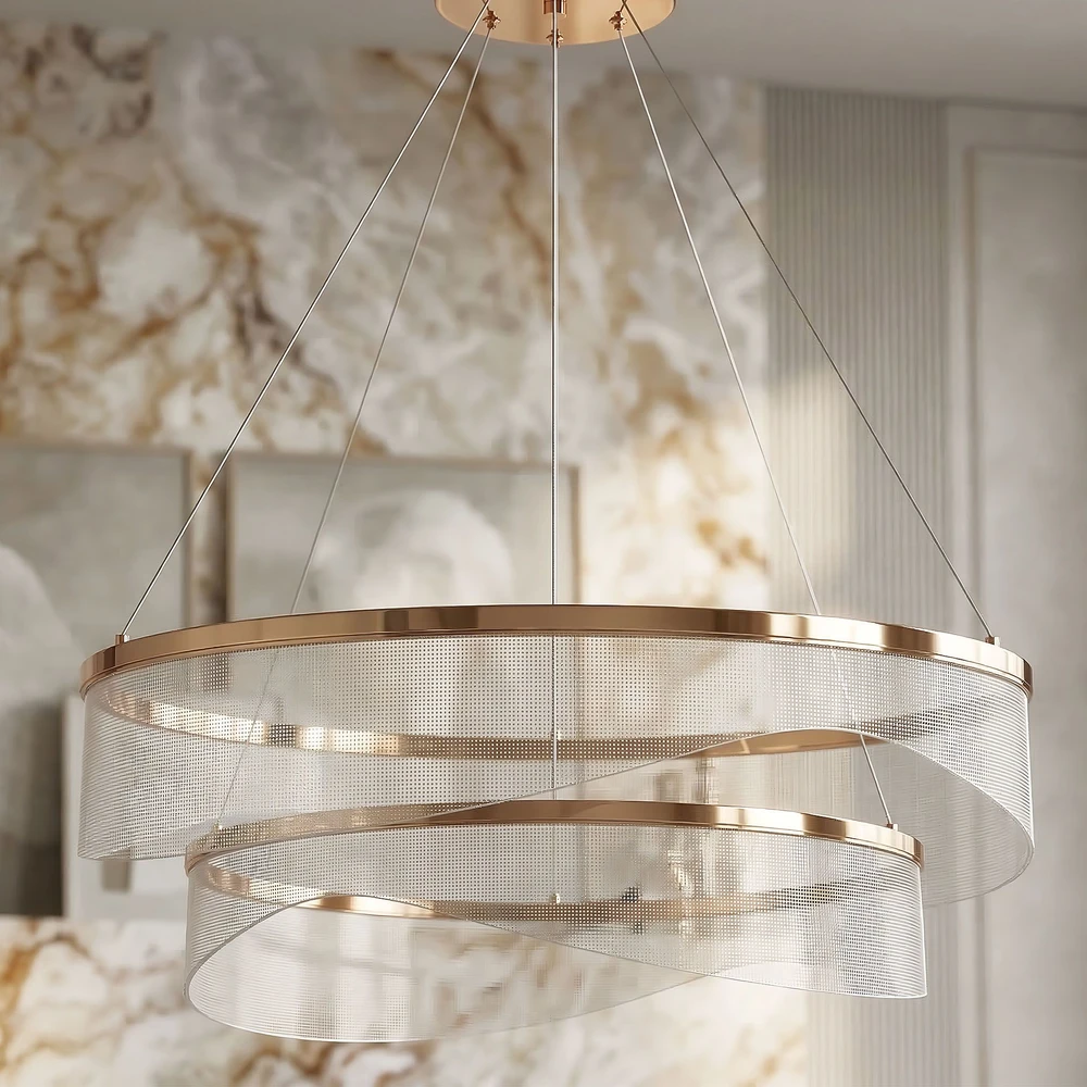 Pakabinamas šviestuvas Toolight PAKABINAMAS LUBŲ ŠVIESTUVAS G146-2CP GOLD