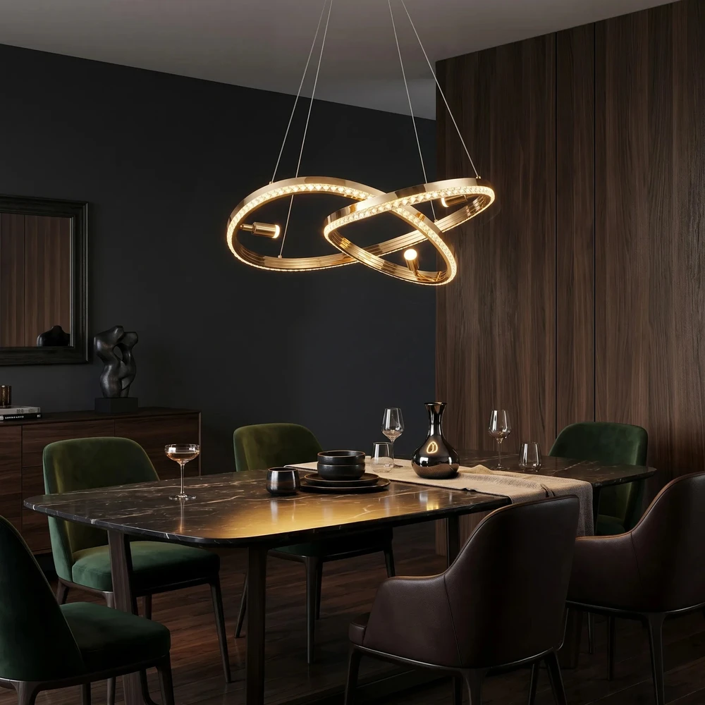 Pakabinamas šviestuvas Toolight PAKABINAMAS LUBINIS ŠVIESTUVAS LED G158-CP GOLD