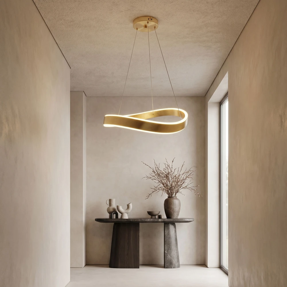 Pakabinamas šviestuvas Toolight PAKABINAMAS LUBŲ ŠVIESTUVAS SWE067-CP 60cm BRUSH GOLD