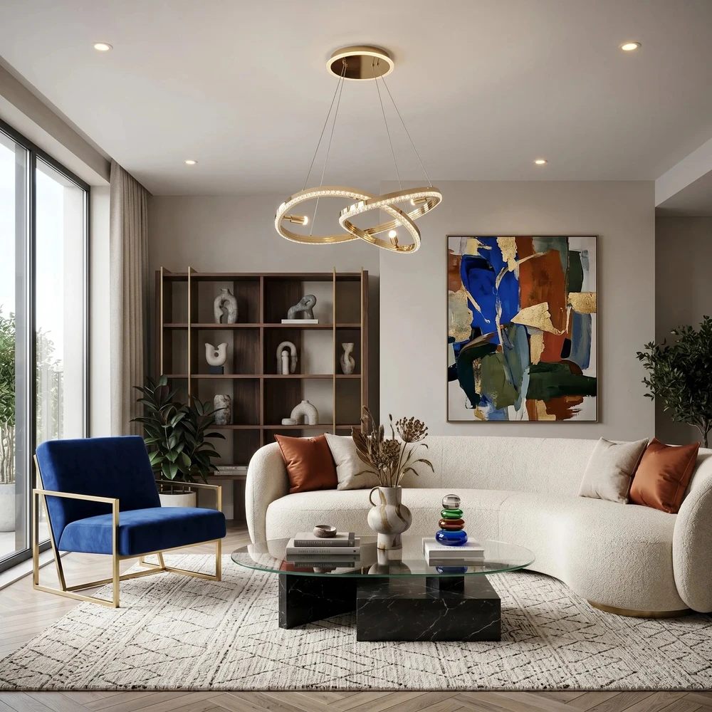 Pakabinamas šviestuvas Toolight PAKABINAMAS LUBINIS ŠVIESTUVAS LED G158-CP GOLD
