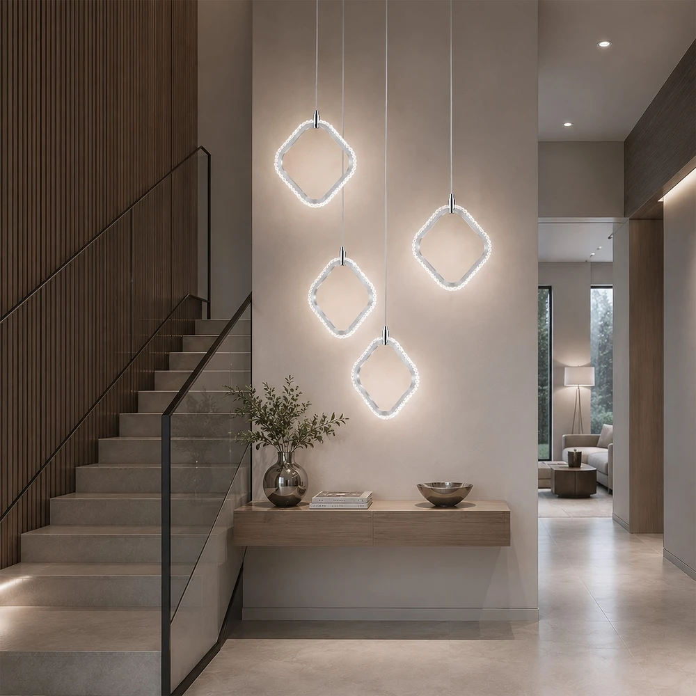 Pakabinamas šviestuvas Toolight Pakabinamas LED šviestuvas LHJ127-W Chromas