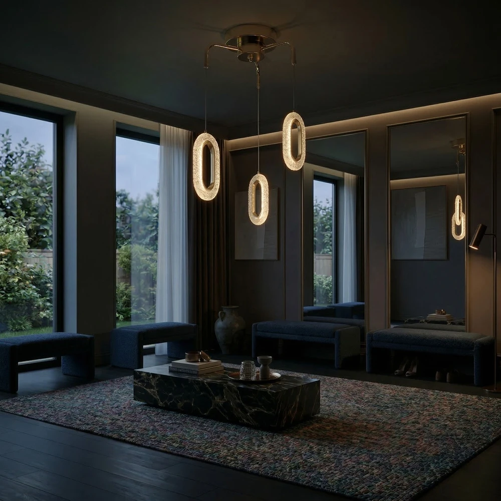Pakabinamas šviestuvas Toolight PAKABINAMAS LUBINIS LED ŠVIESTUVAS G173-3CP GOLD