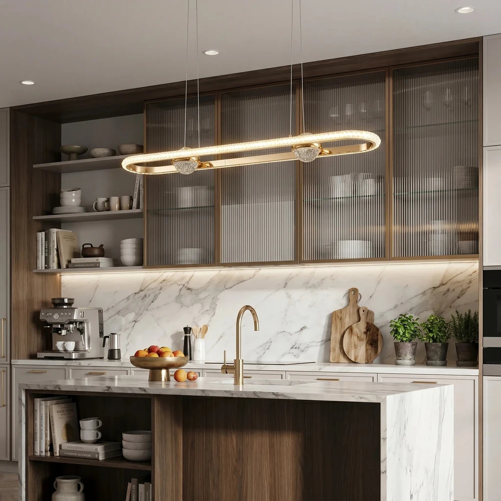 Pakabinamas šviestuvas Toolight PAKABINAMAS LUBINIS ŠVIESTUVAS LED G159-CP GOLD