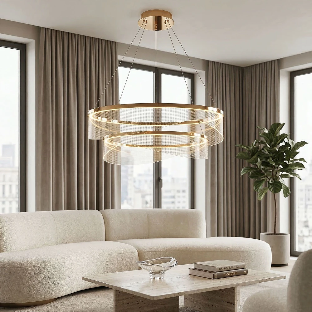 Pakabinamas šviestuvas Toolight PAKABINAMAS LUBŲ ŠVIESTUVAS G146-2CP GOLD