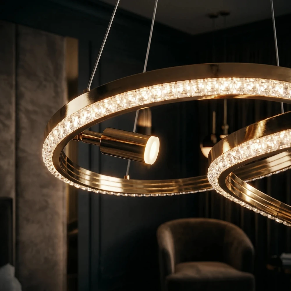 Pakabinamas šviestuvas Toolight PAKABINAMAS LUBINIS ŠVIESTUVAS LED G158-CP GOLD