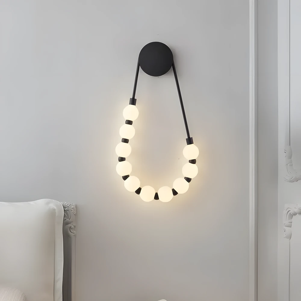 Pakabinamas šviestuvas Toolight Sieninė lempa G026-CP Juodas