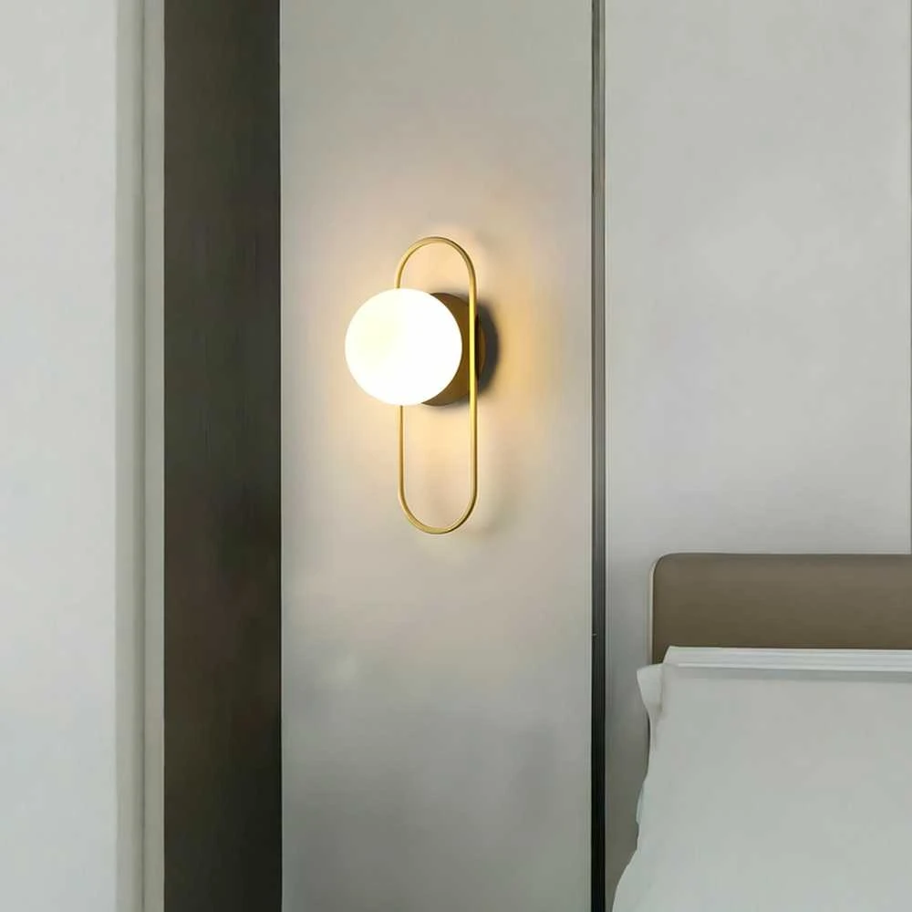Pakabinamas šviestuvas Toolight Sieninė lempa APP1756-1W BRUSH GOLD Baltas