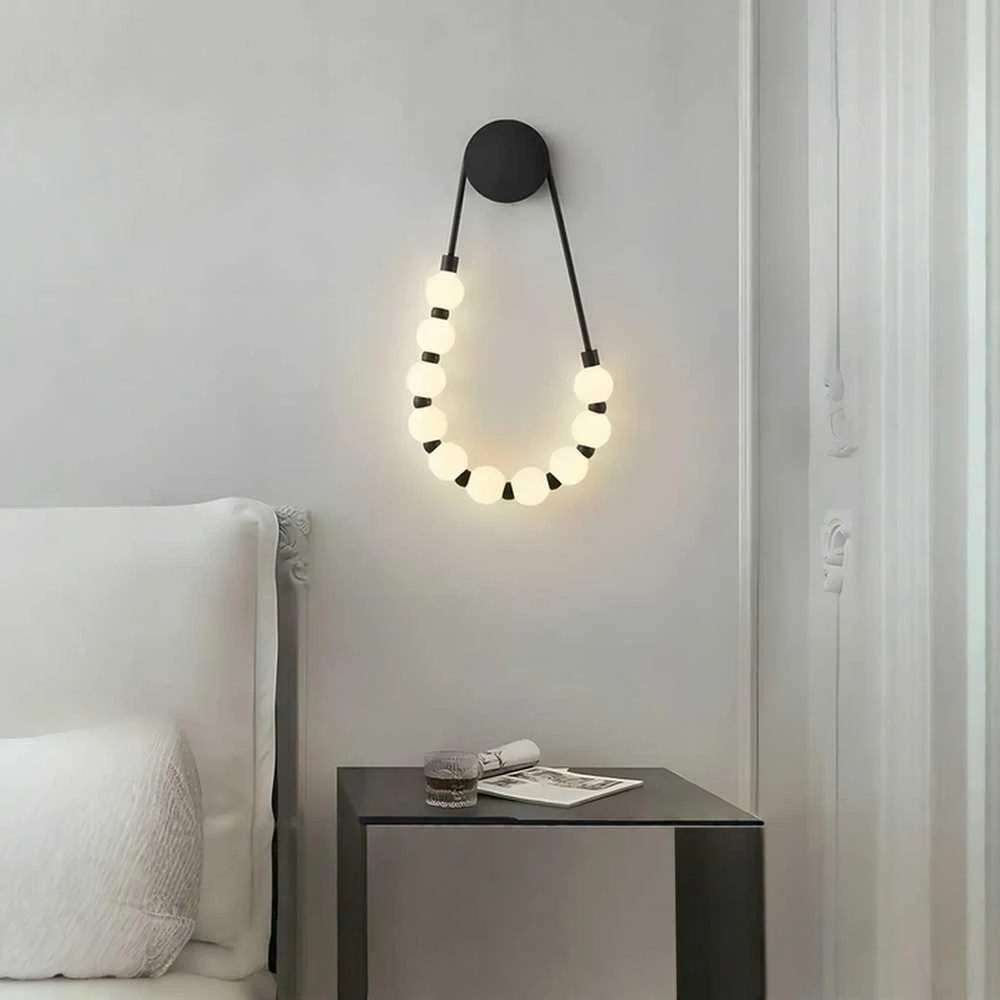 Pakabinamas šviestuvas Toolight Sieninė lempa G026-CP Juodas