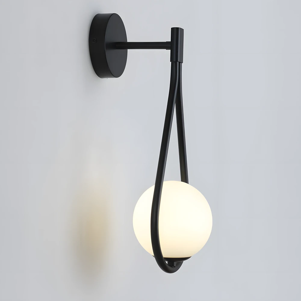 Pakabinamas šviestuvas Toolight Sieninė lempa G093-1W Juodas Baltas