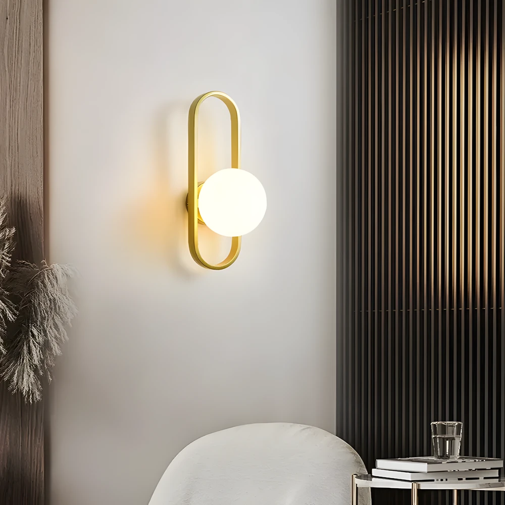 Pakabinamas šviestuvas Toolight Sieninė lempa APP1756-1W BRUSH GOLD Baltas