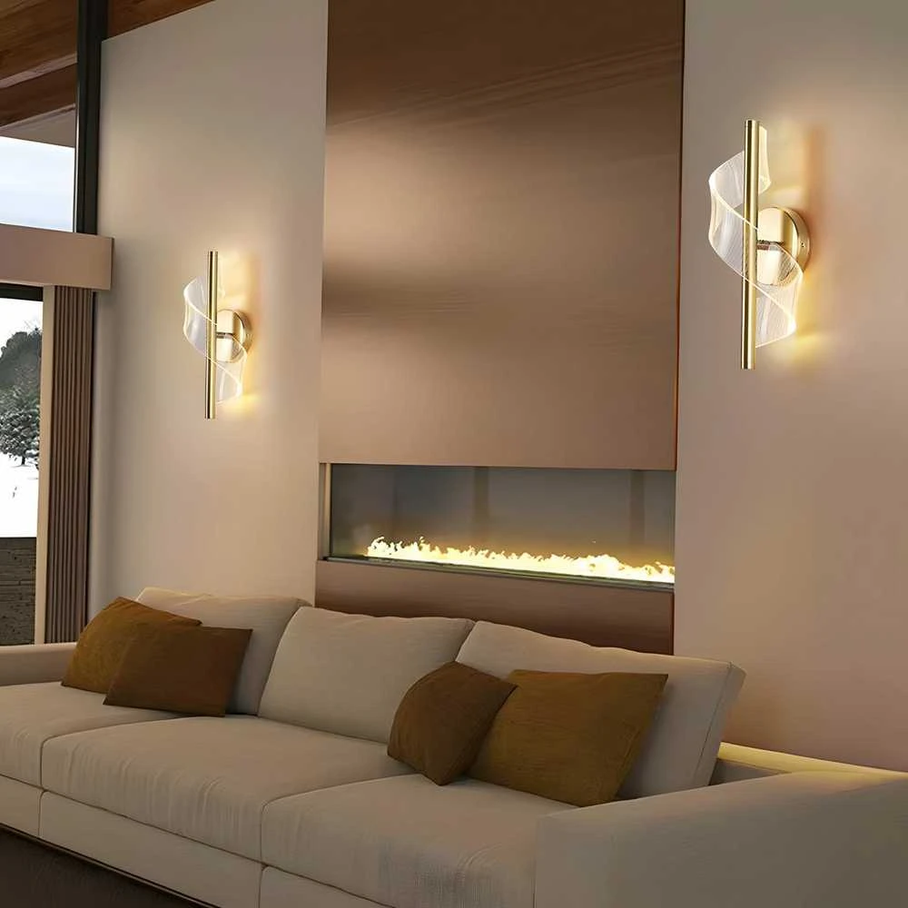 Pakabinamas šviestuvas Toolight Sieninė lempa LED G032-W Gold