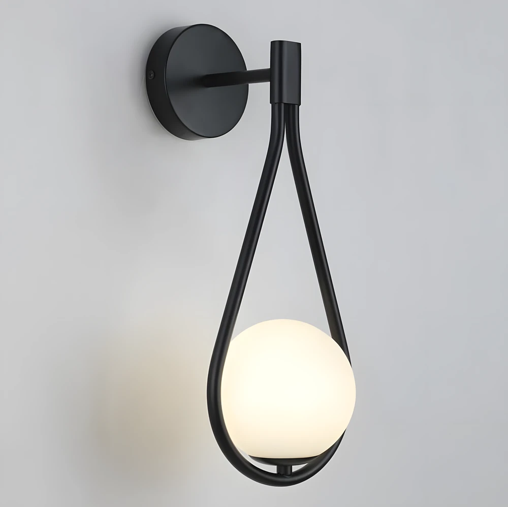 Pakabinamas šviestuvas Toolight Sieninė lempa G093-1W Juodas Baltas