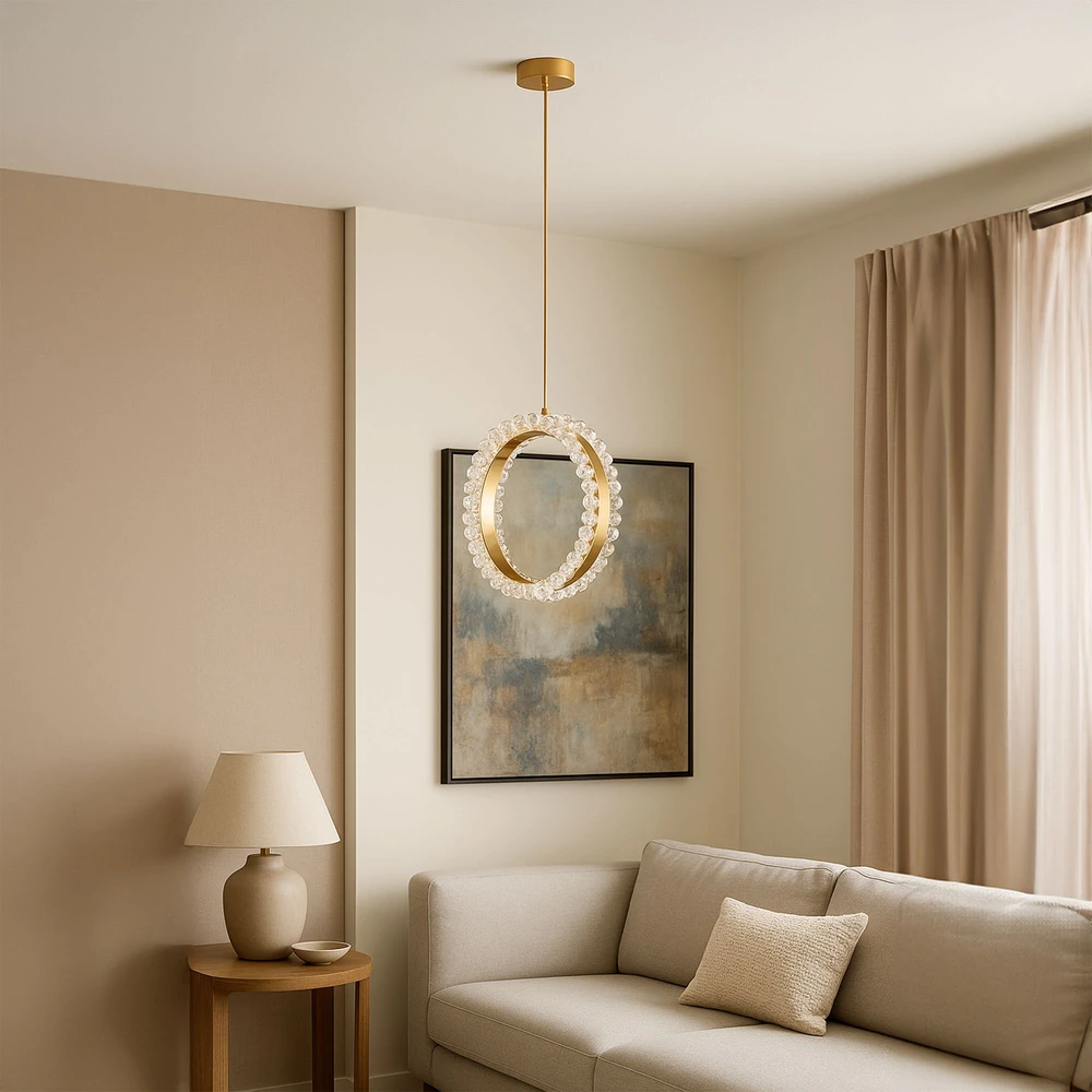 Pakabinamas šviestuvas Toolight šviestuvas LED LHJ098-CP GOLD