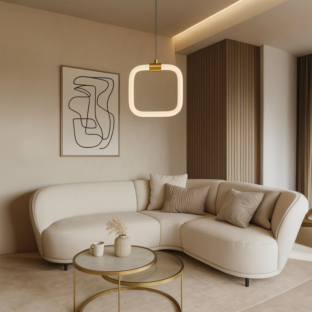 Pakabinamas šviestuvas Toolight šviestuvas LED LHJ057-CP1 BRUSH GOLD