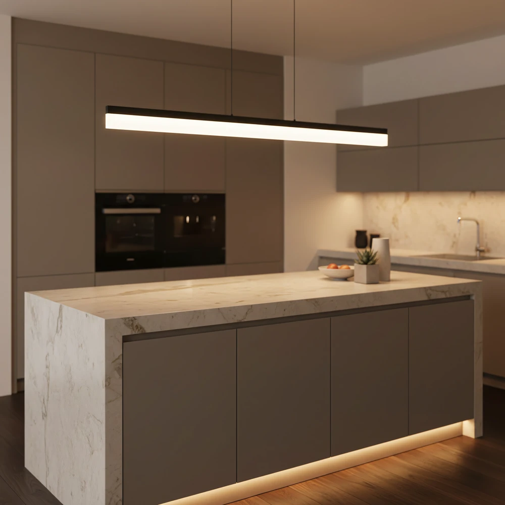 Pakabinamas šviestuvas Toolight Šviestuvas LED APP1692-CP 120 cm Juodas