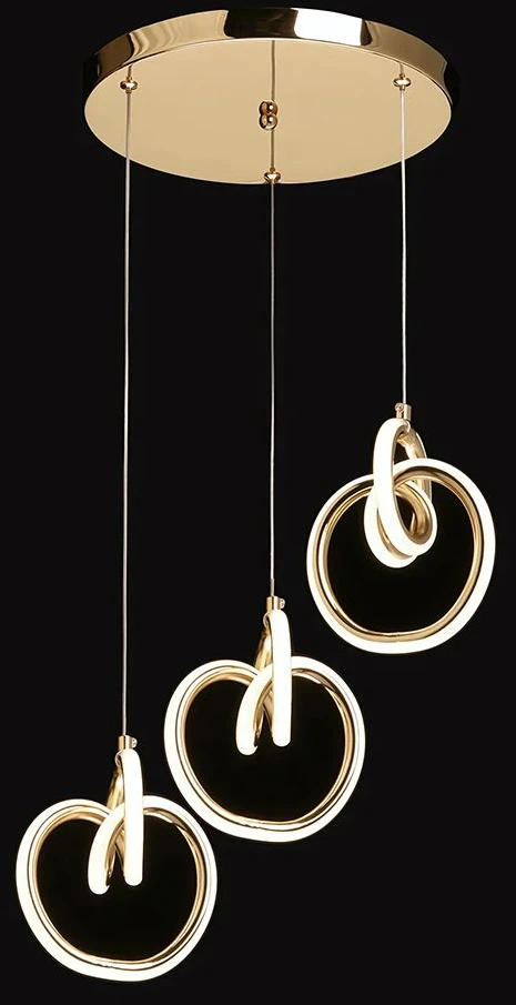 Pakabinamas šviestuvas Toolight šviestuvas LED LHJ093-3CP GOLD
