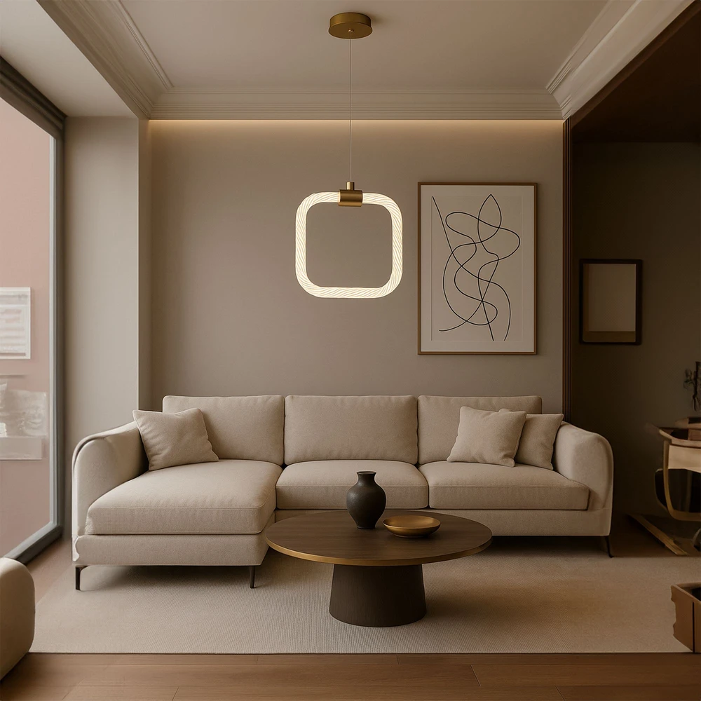 Pakabinamas šviestuvas Toolight šviestuvas LED LHJ056-CP1 BRUSH GOLD
