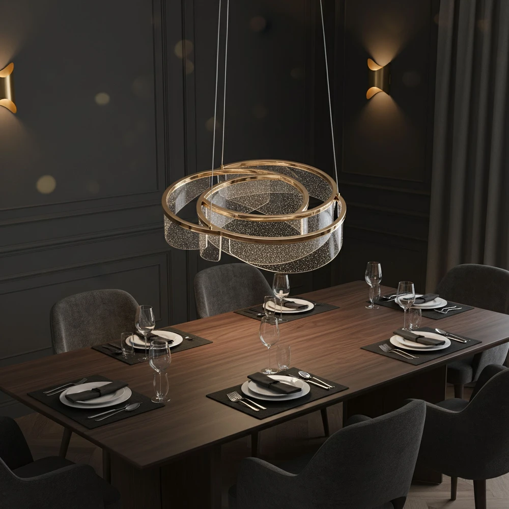 Pakabinamas šviestuvas Toolight Šviestuvas LED G138-CP 50cm Gold