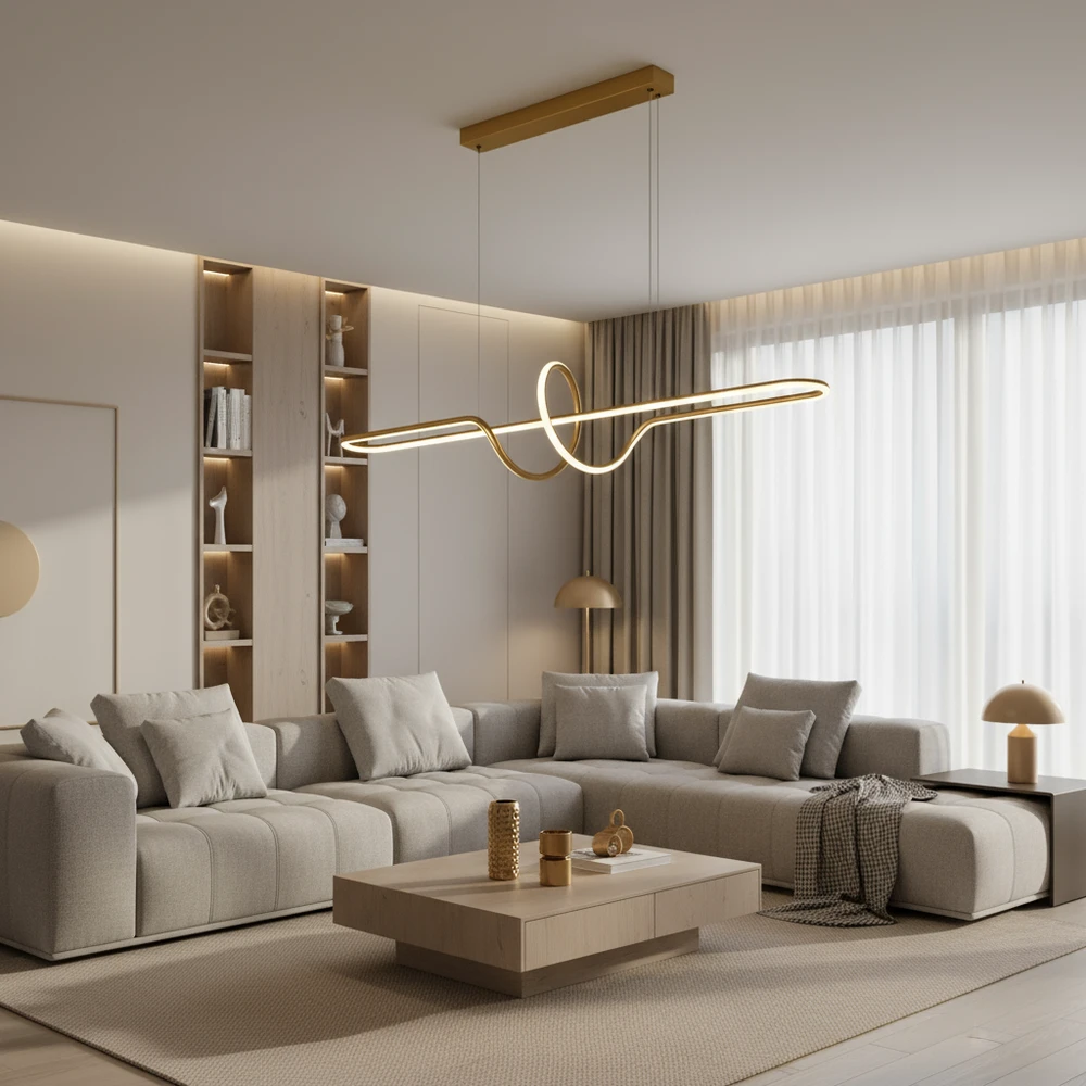 Pakabinamas šviestuvas Toolight šviestuvas LED LHJ038-CP BRUSH GOLD