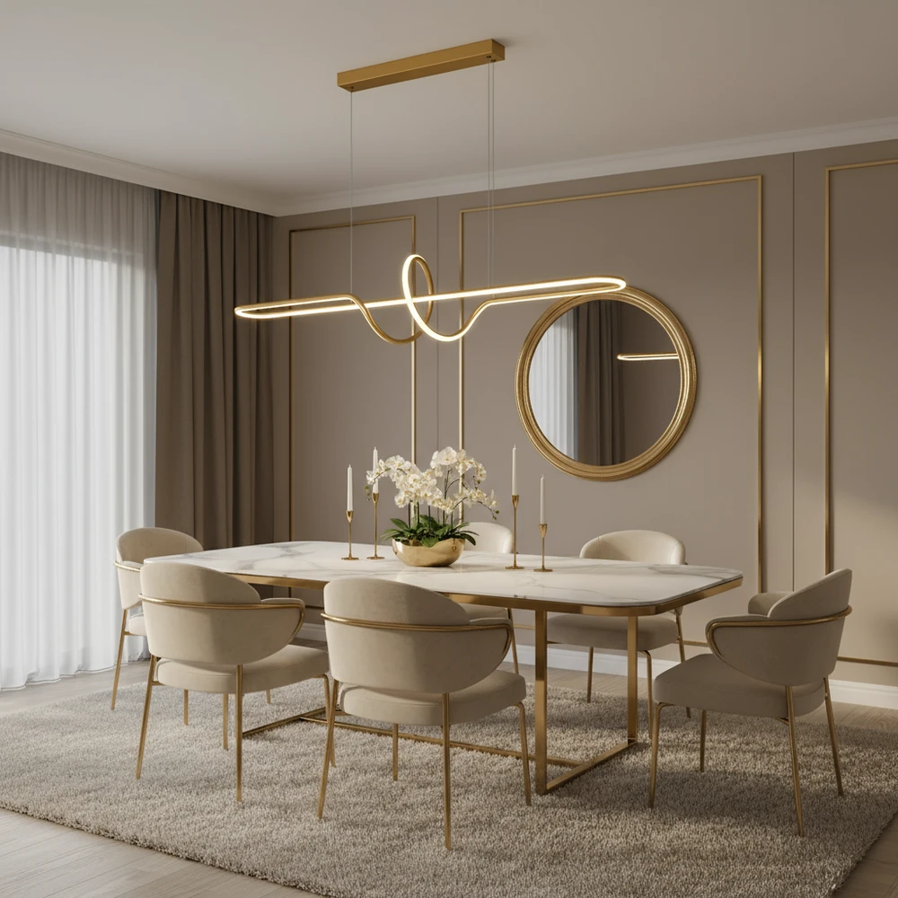 Pakabinamas šviestuvas Toolight šviestuvas LED LHJ038-CP BRUSH GOLD
