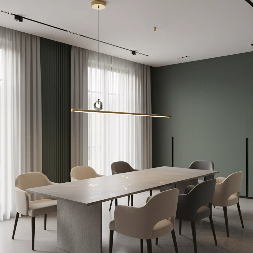 Pakabinamas šviestuvas Toolight Šviestuvas LED APP1694-CP 120 cm Gold