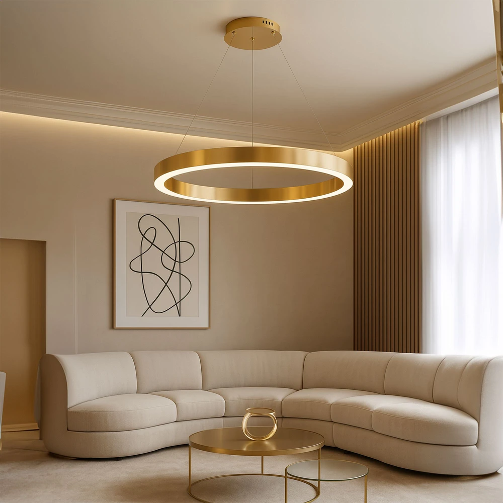 Pakabinamas šviestuvas Toolight šviestuvas LED LHJ051-CP1 C BRUSH GOLD