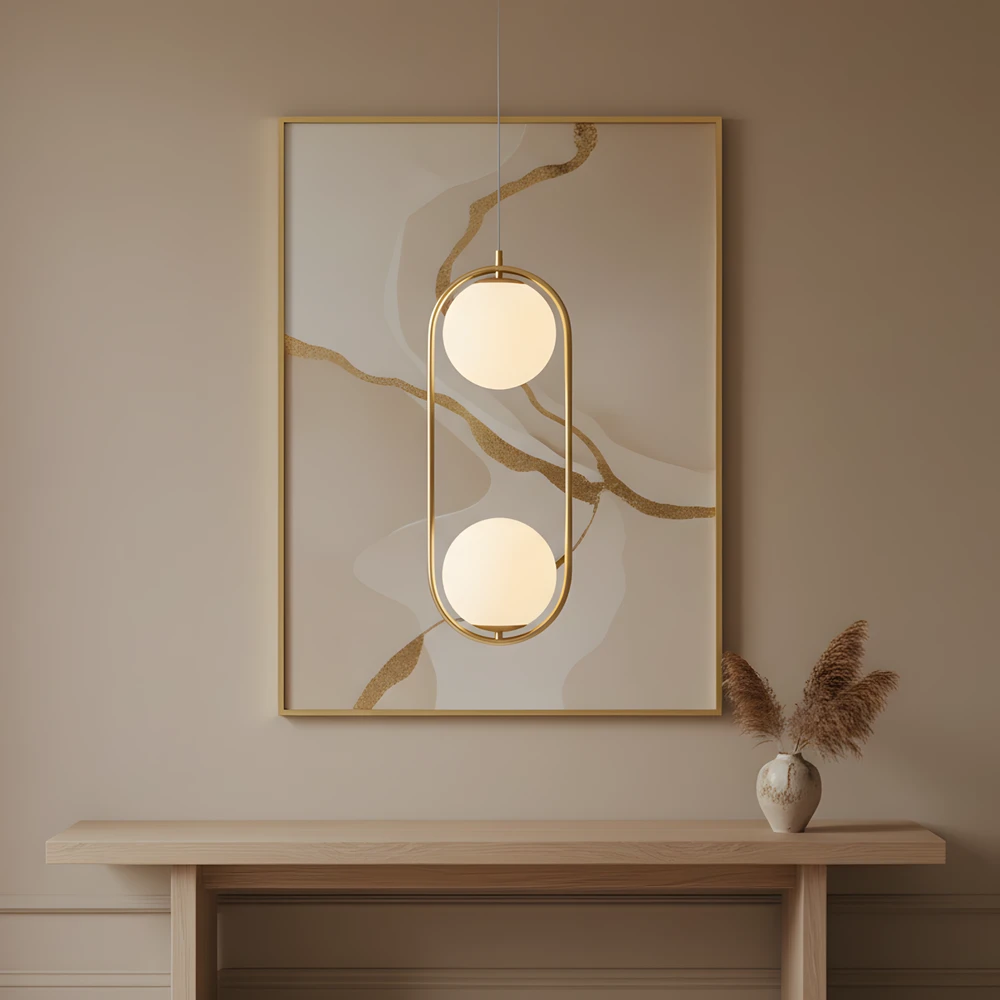 Pakabinamas šviestuvas Toolight Šviestuvas lubinis G134-2CP GOLD