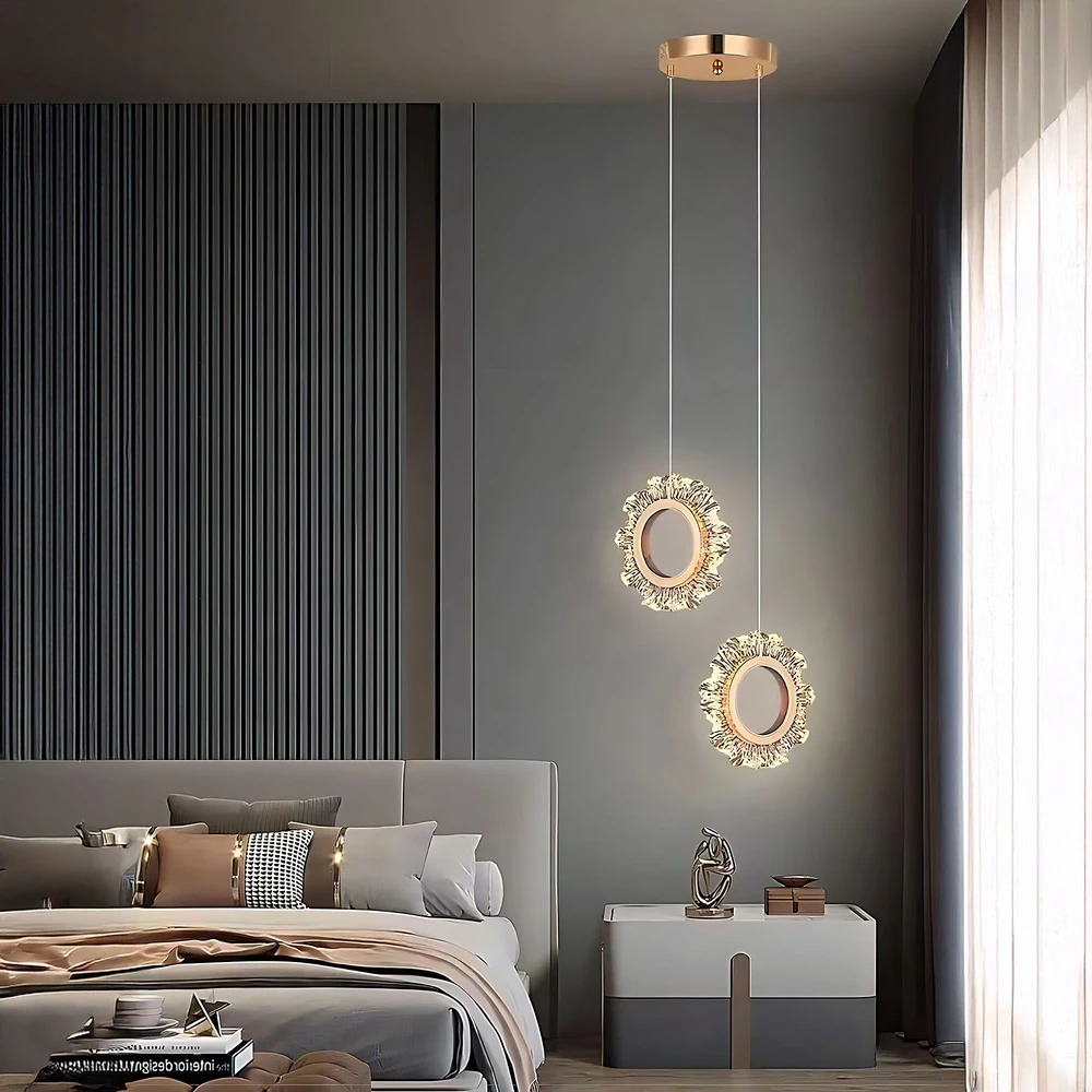 Pakabinamas šviestuvas Toolight šviestuvas LED LHJ103-2CP GOLD