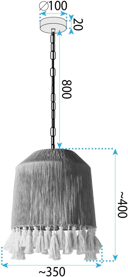 Pakabinamas šviestuvas Toolight Šviestuvas APP1734-1CP 30 cm