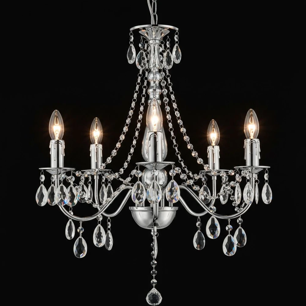 Pakabinamas šviestuvas Toolight Šviestuvas EBT014-5CP CHROME