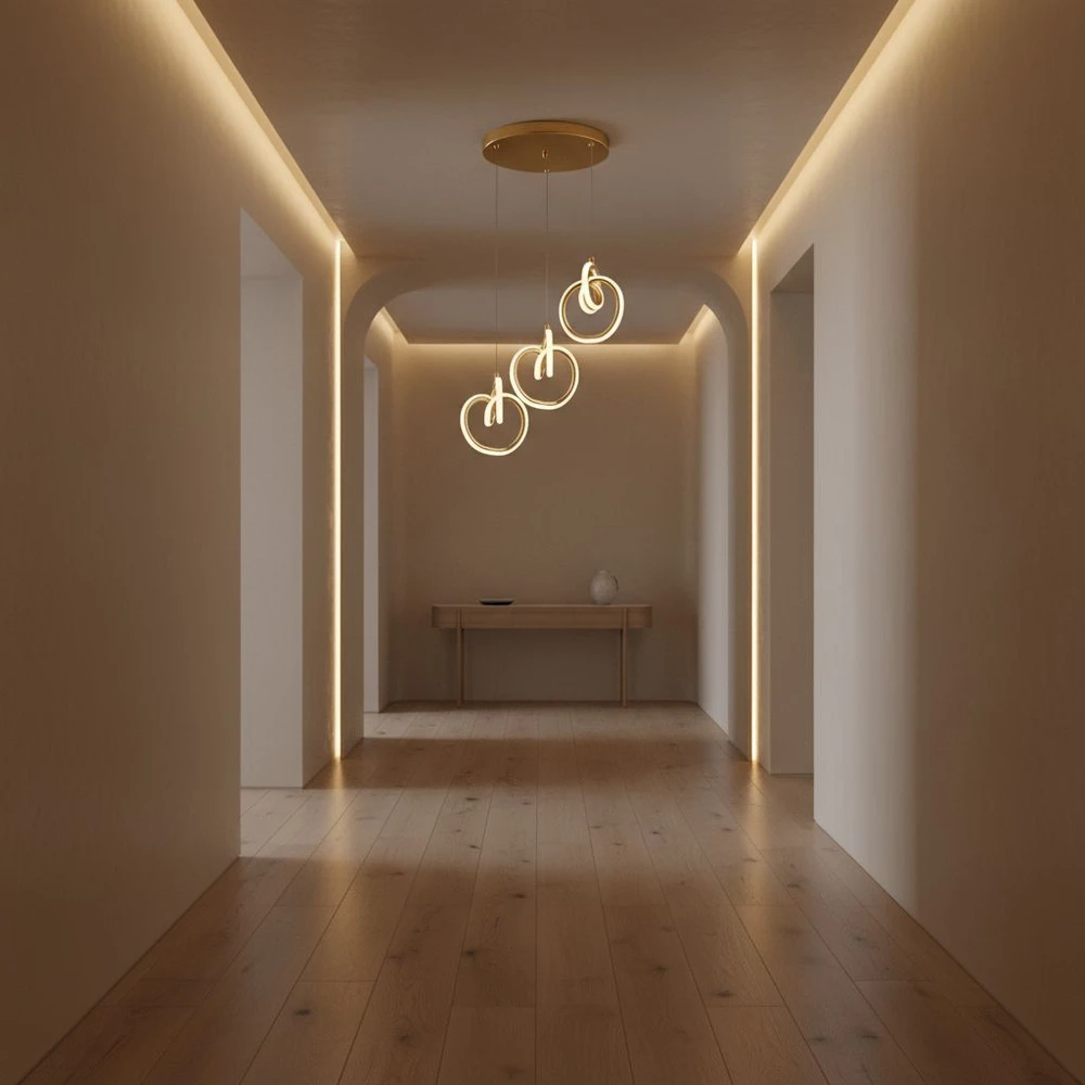 Pakabinamas šviestuvas Toolight šviestuvas LED LHJ093-3CP GOLD