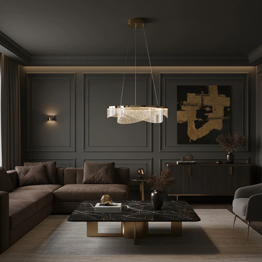 Pakabinamas šviestuvas Toolight Šviestuvas LED G138-CP 50cm Gold
