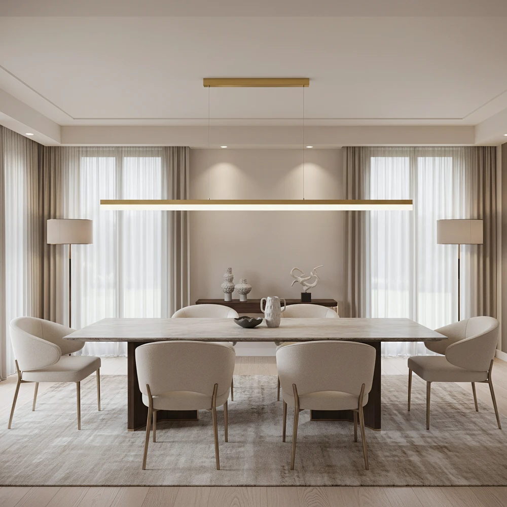Pakabinamas šviestuvas Toolight Šviestuvas LED APP1697-CP 200 cm Gold