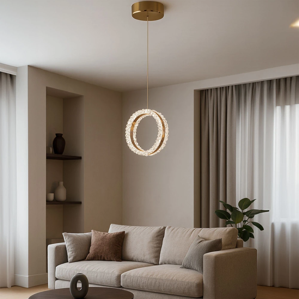 Pakabinamas šviestuvas Toolight šviestuvas LED LHJ098-CP GOLD