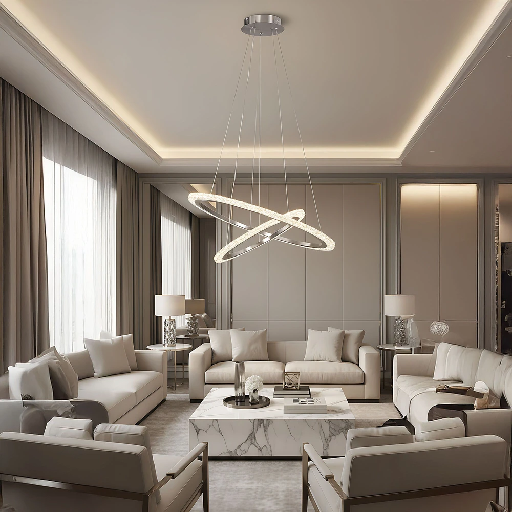 Pakabinamas šviestuvas Toolight šviestuvas LED LHJ045-CP2 BRUSH NICKLE