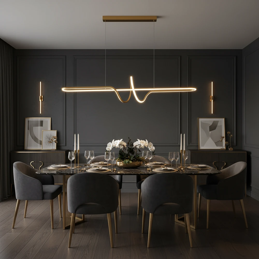 Pakabinamas šviestuvas Toolight šviestuvas LED LHJ038-CP BRUSH GOLD