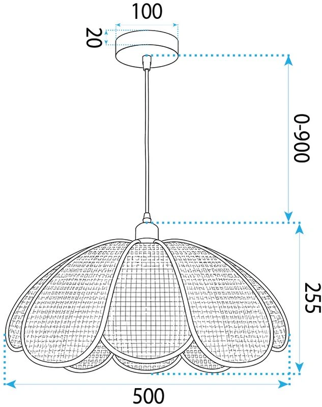 Pakabinamas šviestuvas Toolight Šviestuvas Lubinis APP1954-1CP