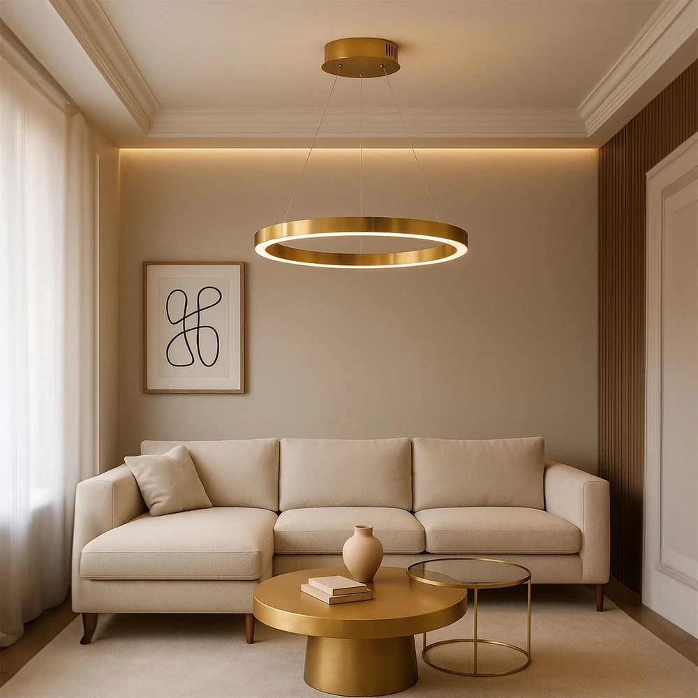 Pakabinamas šviestuvas Toolight šviestuvas LED LHJ051-CP1 C BRUSH GOLD