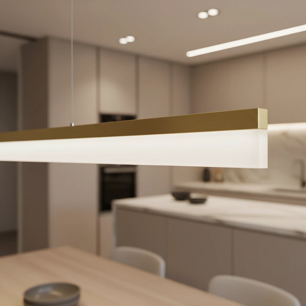 Pakabinamas šviestuvas Toolight Šviestuvas LED APP1697-CP 200 cm Gold