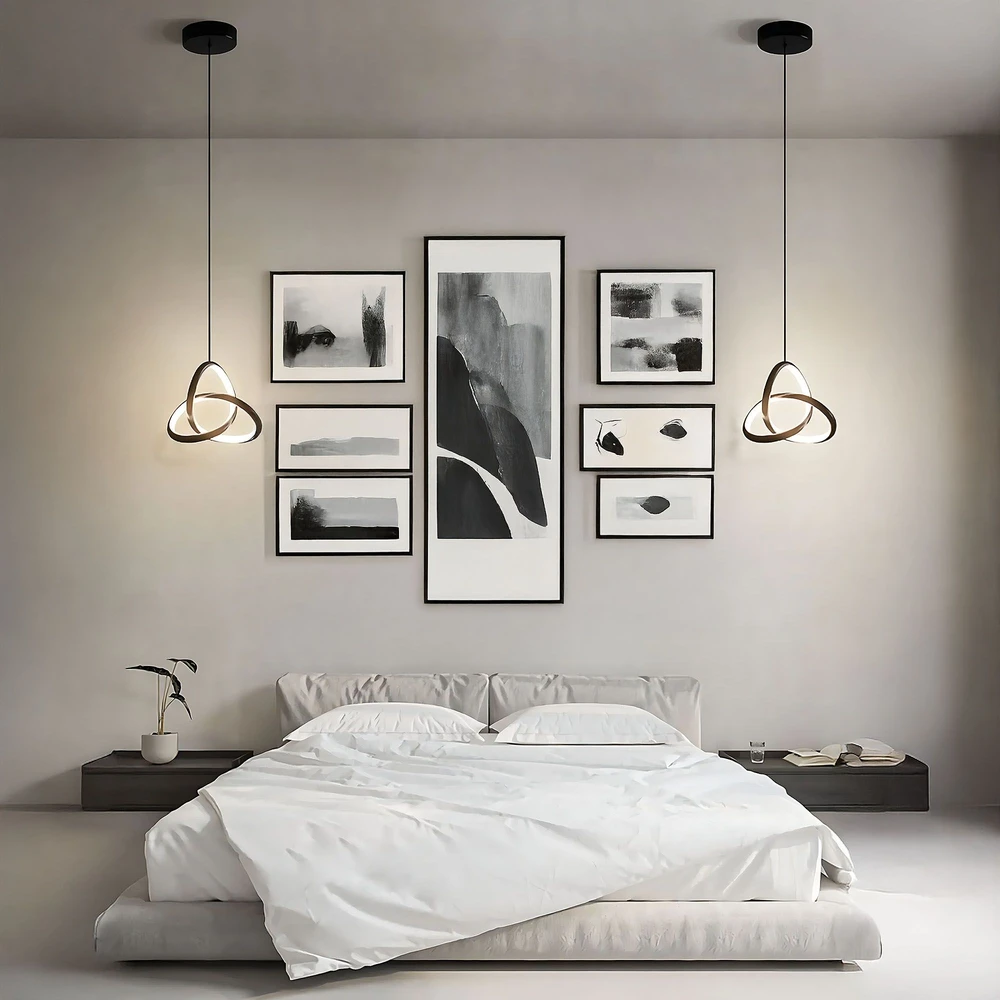 Pakabinamas šviestuvas Toolight šviestuvas LED APP1784-CP Juodas