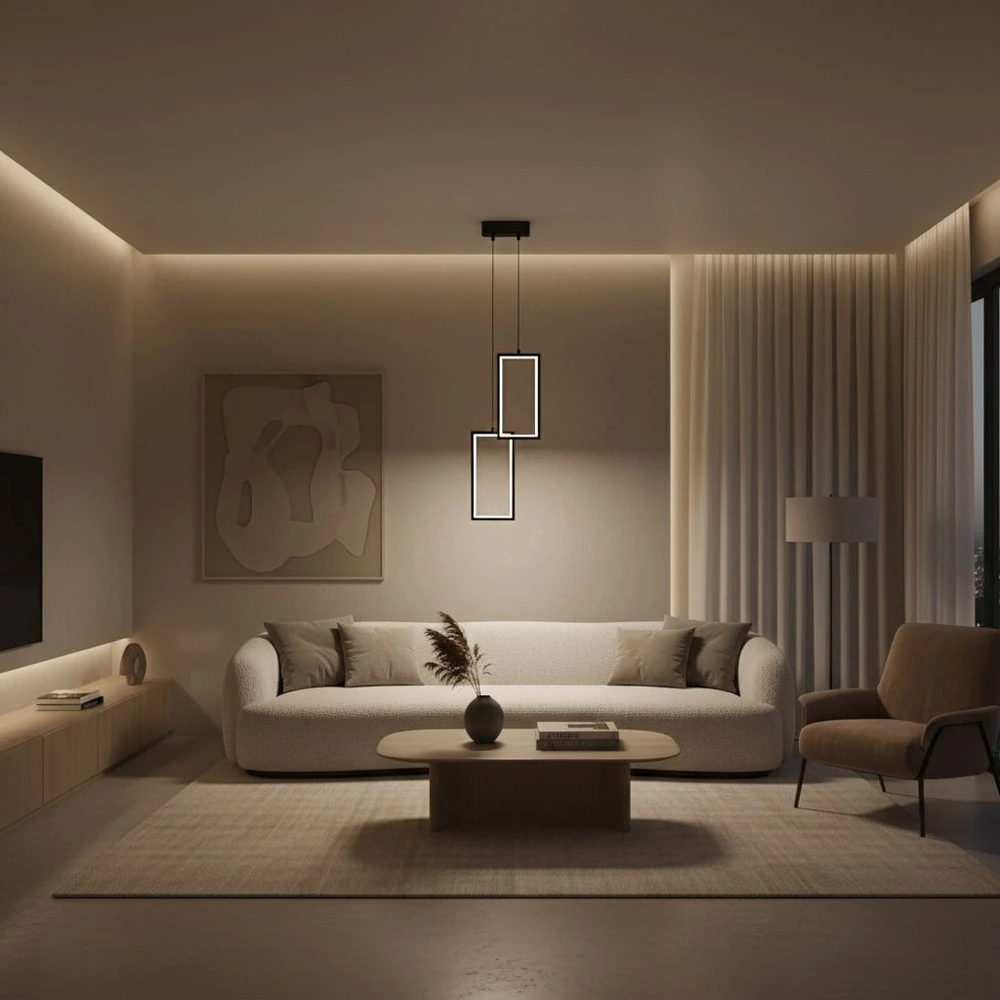 Pakabinamas šviestuvas Toolight šviestuvas LED LHJ085-2CP Juodas