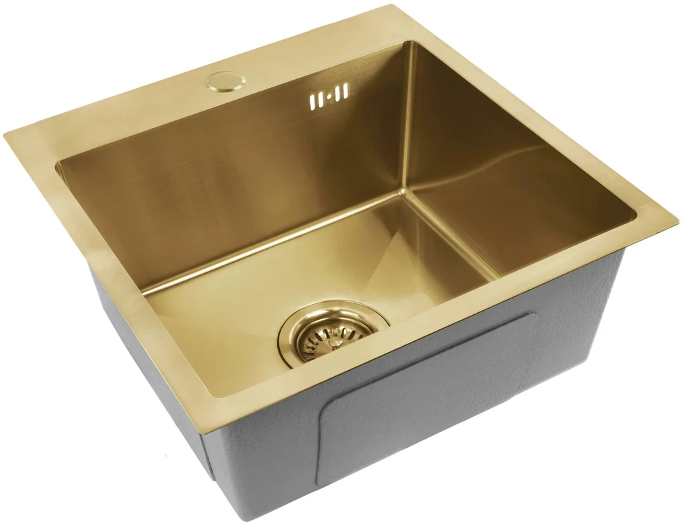 rea Plieninė kriauklė Leo 40 BRUSH GOLD