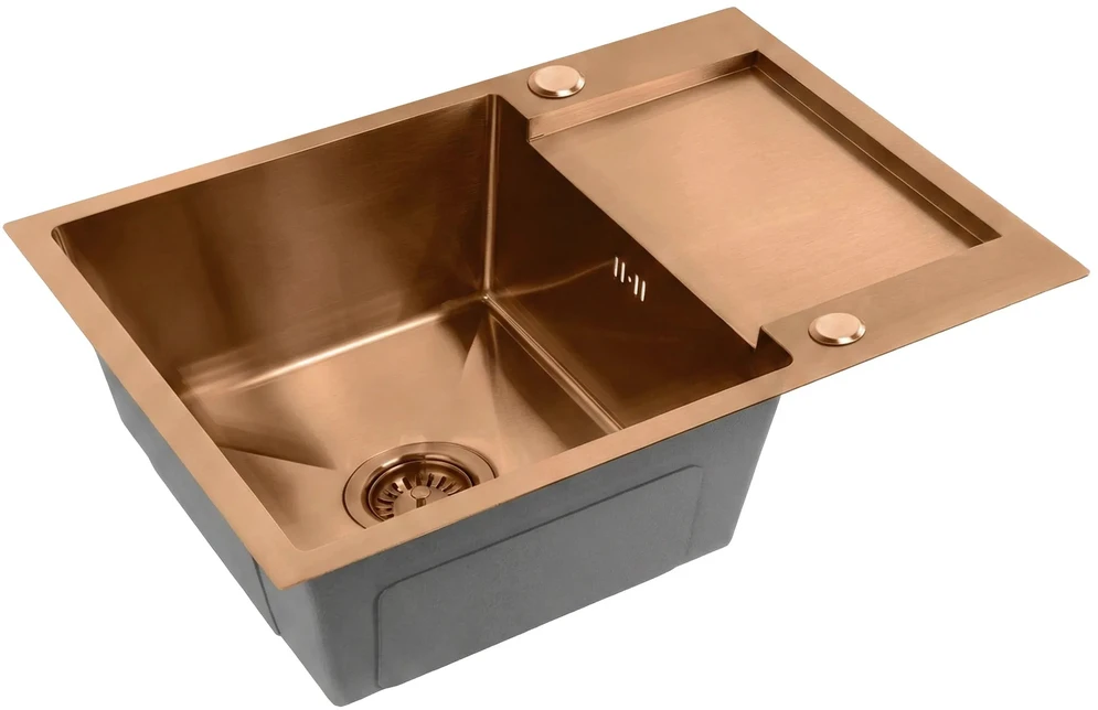 rea Plieninė kriauklė Paul BRUSH COPPER