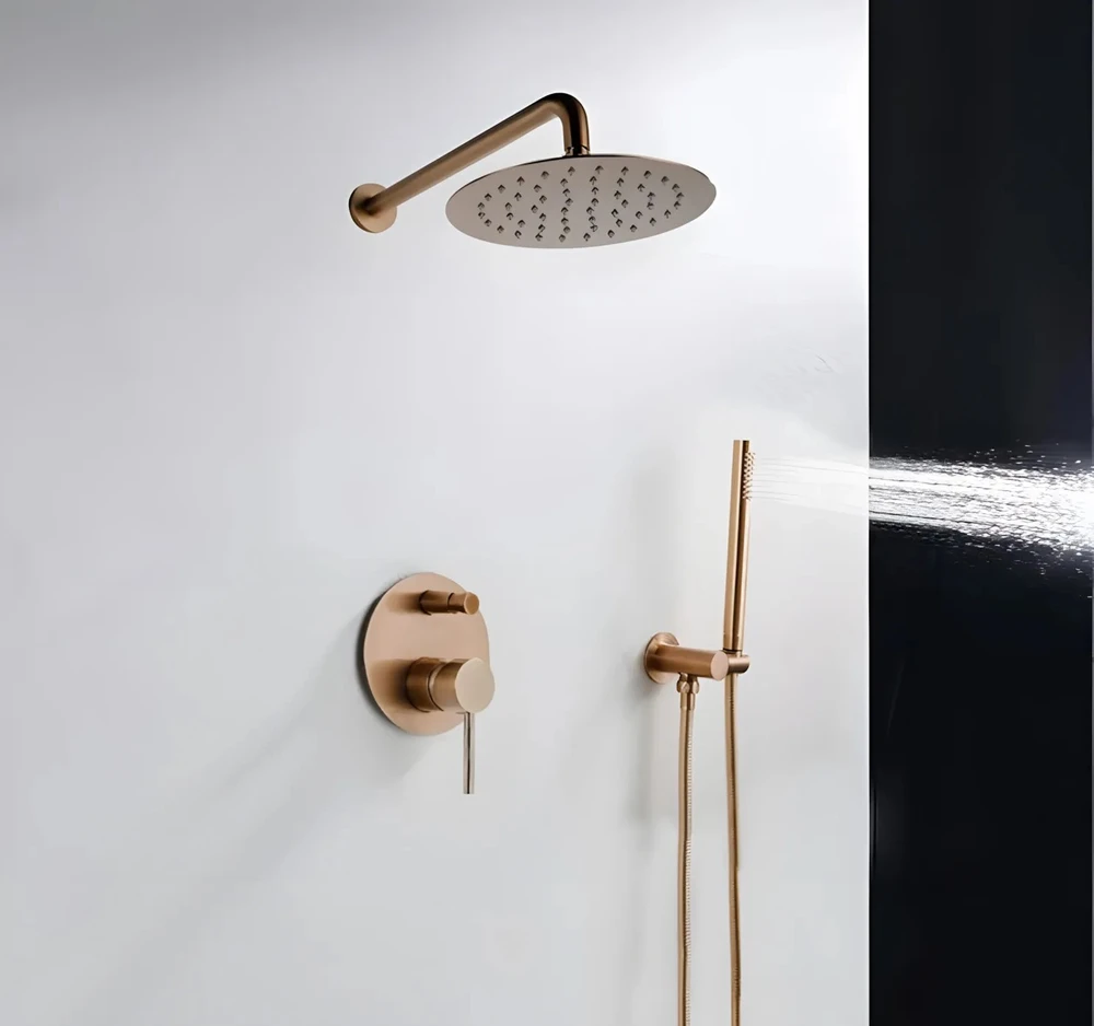 Potinkinė dušo sistema Rea Lungo Copper + DĖŽUTĖ
