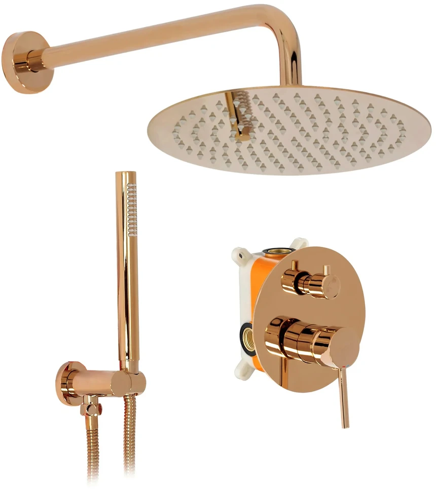 Potinkinė dušo sistema Rea Lungo Copper + DĖŽUTĖ