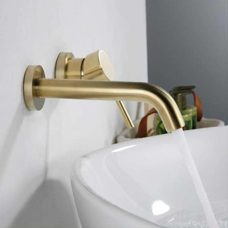 Praustuvo maišytuvas Rea Lungo Brushed Gold + box potinkinis